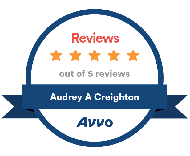 Reviews | 5 Stars Out of 5 Reviews | Audrey A Creighton | Avvo